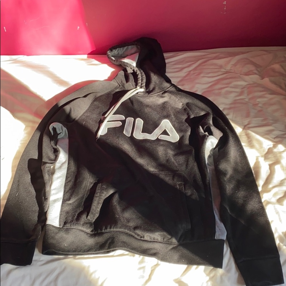 Black Fila Hoodie